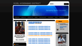 What Dcebhyderabad.webnode.in website looked like in 2023 (This year)