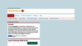 What Dagenshoroskop.nu website looked like in 2023 (This year)