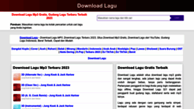 What Downloadlagu321.im website looked like in 2023 (This year)