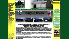 What Dinkydisheds.com.au website looked like in 2023 (This year)