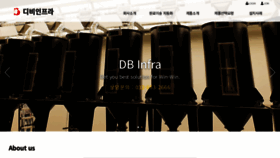 What Dbinfra.co.kr website looked like in 2023 (This year)