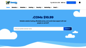 What Domains.com website looked like in 2023 (This year)