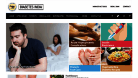 What Diabetesindia.com website looked like in 2023 (This year)