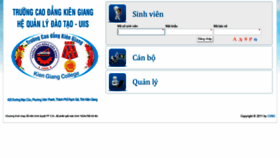 What Daotao.kgc.edu.vn website looked like in 2023 (This year)