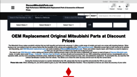 What Discountmitsubishiparts.com website looked like in 2023 (This year)