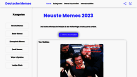 What Deutsche-memes.com website looked like in 2023 (This year)