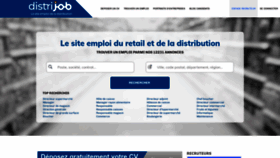 What Distrijob.fr website looked like in 2023 (1 year ago)