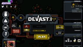 What Devast.io website looked like in 2023 (This year)