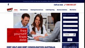 What Debtassist.com.au website looked like in 2023 (This year)