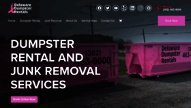 What Delawaredumpsterrentals.com website looked like in 2023 (This year)