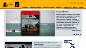 What Defensa.gob.es website looked like in 2023 (This year)