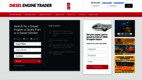 What Dieselenginetrader.com website looked like in 2023 (This year)