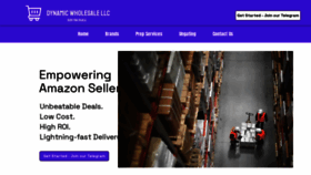 What Dynamicwholesales.com website looked like in 2023 (This year)