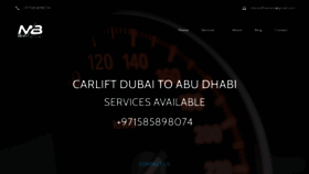 What Dubaitoabudhabicarlift.com website looked like in 2023 (This year)