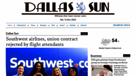 What Dallassun.com website looked like in 2023 (This year)