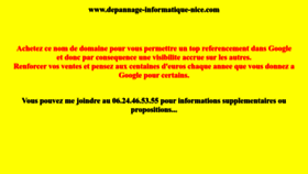 What Depannage-informatique-nice.com website looked like in 2023 (This year)