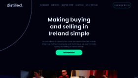 What Distilled.ie website looked like in 2023 (This year)