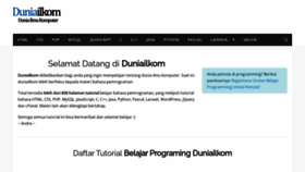 What Duniailkom.com website looked like in 2023 (This year)