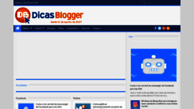 What Dicasblogger.com.br website looks like in 2024 
