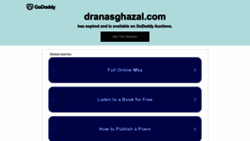 What Dranasghazal.com website looks like in 2024 