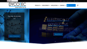 What Dycotecmaterials.com website looks like in 2024 