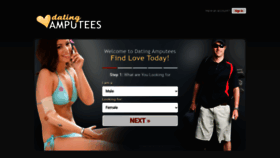 What Datingamputees.com website looks like in 2024 