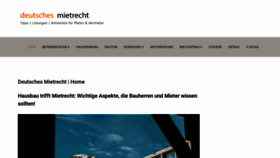 What Deutschesmietrecht.de website looks like in 2024 