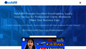 What Dailyfulfill.com website looked like in 2024 (2 years ago)