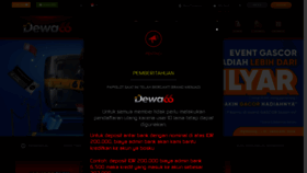 What Dewa66.net website looks like in 2024 