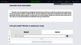 What Drumscrib.com website looked like in 2024 (1 year ago)