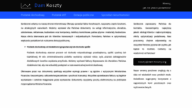 What Dam-koszty.org website looks like in 2024 