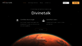 What Divinetalk.in website looks like in 2024 
