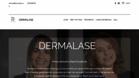 What Dermalase.org website looks like in 2024 