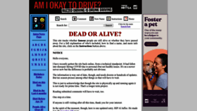 What Deadoraliveinfo.com website looks like in 2024 