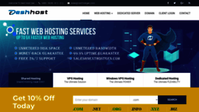 What Deshhost.com website looks like in 2024 