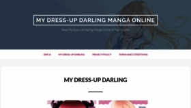 What Dress-up-darling-manga.com website looks like in 2024 