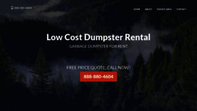 What Dumpsterway.com website looks like in 2024 