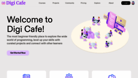 What Digicafe.io website looked like in 2024 (1 year ago)