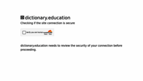 What Dictionary.education website looks like in 2024 