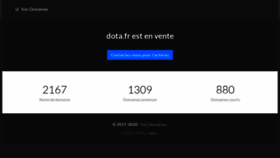 What Dota.fr website looks like in 2024 