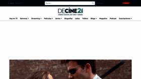 What Decine21.com website looked like in 2024 (1 year ago)
