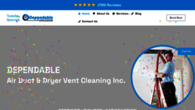 What Dependableairductcleaning.com website looks like in 2024 