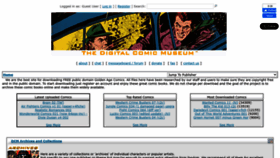 What Digitalcomicmuseum.com website looks like in 2024 