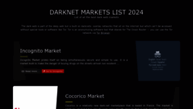 What Dark0de-markets.shop website looks like in 2024 