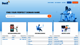 What Daaz.com website looks like in 2024 