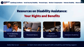What Disabilityhelp.org website looks like in 2024 
