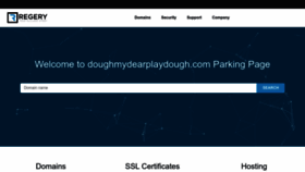 What Doughmydearplaydough.com website looks like in 2024 