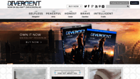 What Divergentthemovie.com website looks like in 2024 