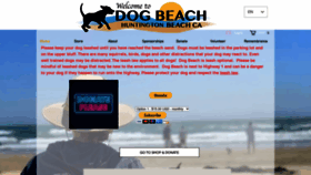 What Dogbeach.org website looks like in 2024 