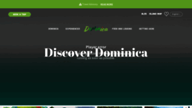 What Discoverdominica.com website looks like in 2024 